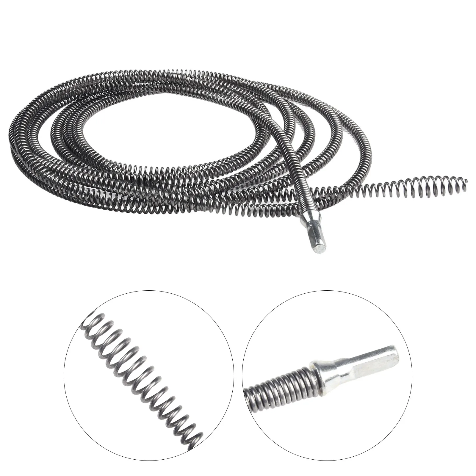 

2pcs Pipe Dredging Tool With Electric Drill Connector Set 16mm 10mm For Ordinary Electric Drill Pipe Dredger Power Tools