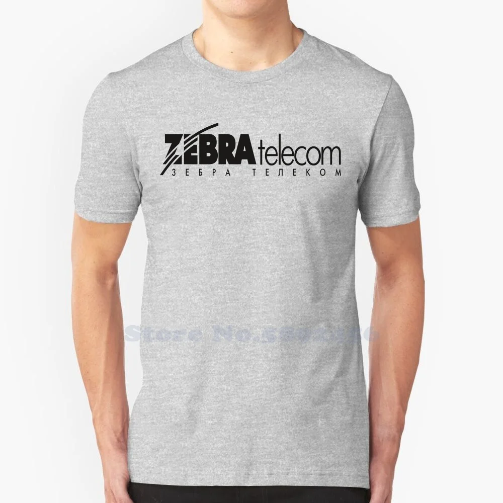 

Повседневная футболка с логотипом Zebra Telecom, высококачественные футболки из 100% хлопка с графическим рисунком