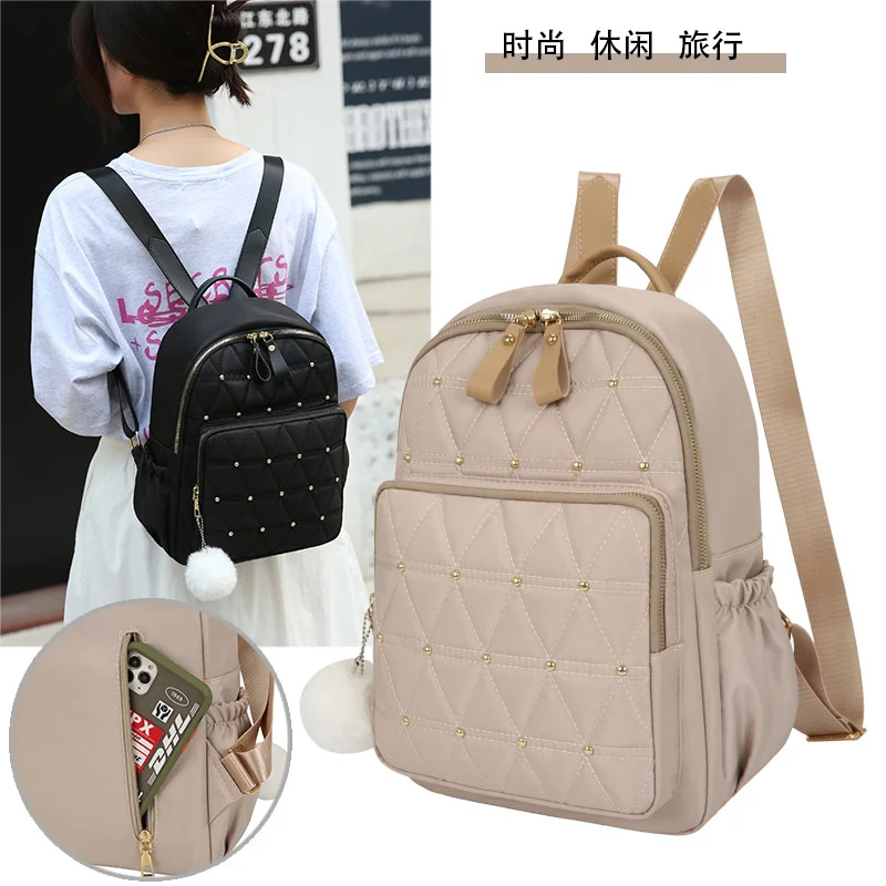 

Small Bag Women's Summer New Fashion Lingge Handbag Fashion Versatile Backpack Women's Backpack
