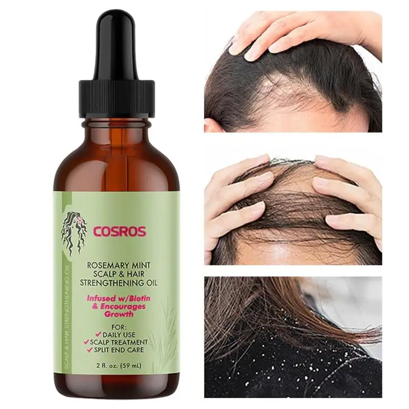

Rosemary Hair Care Essential Oil Hair Growth To Prevent Hair Breakage Nti-frizz Hair Smooth Serum Hair Loss Nourish Replenish