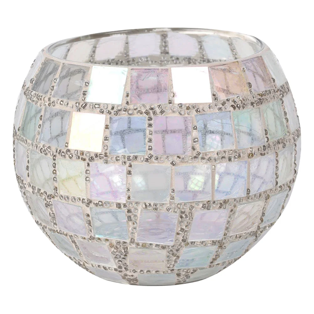 

Holder Bowltealight Pillar Votive Stand Wedding Holders Mosaic Tea Style European Decor Scented Decorative