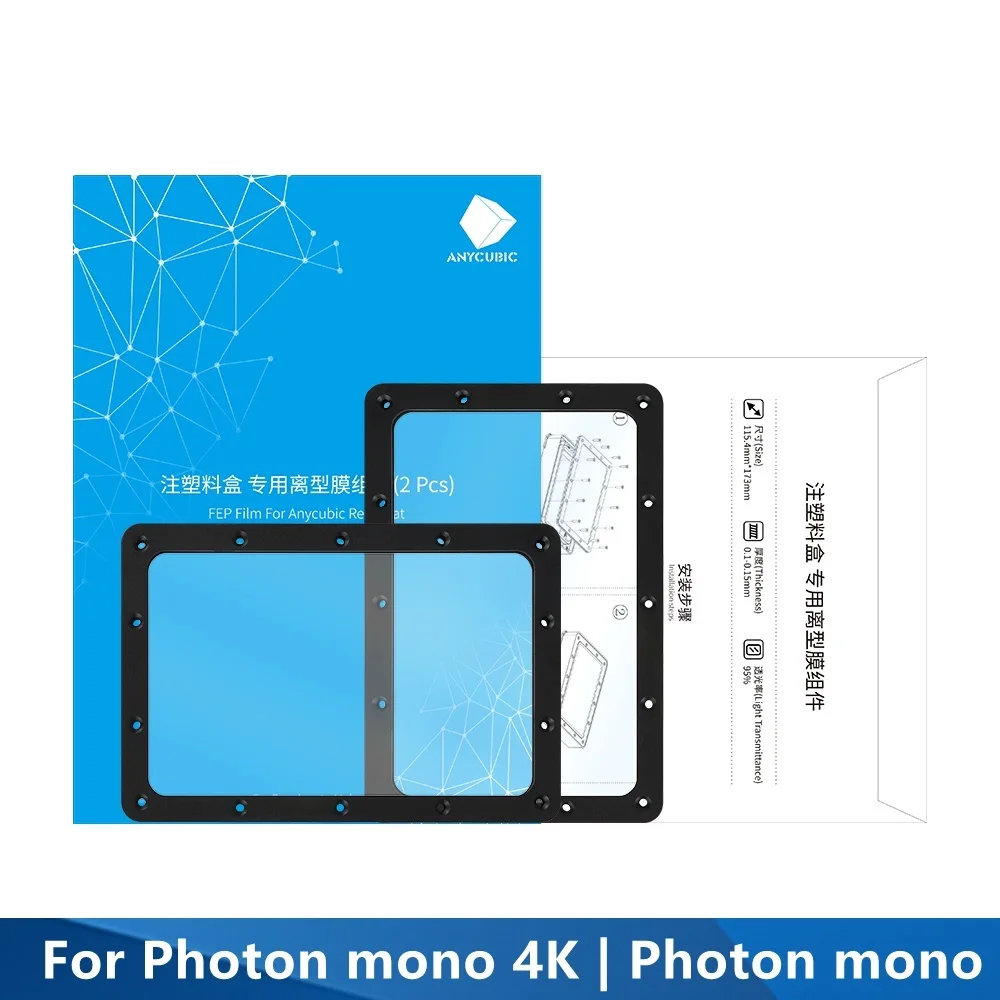 

Discount ANYCUBIC Original 3D Printer Parts Material Rack FEP Film For Photon Mono/Photon mono 4K 3D Printer Parts 2PCS/Lots