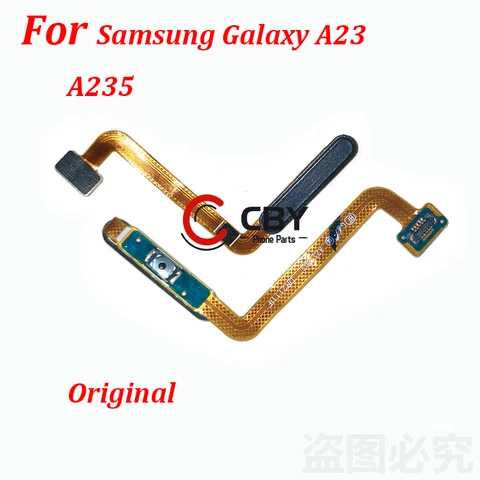 Кнопка отпечатка пальца для Samsung Galaxy A23 A235 переключатель питания гибкий кабель запасные части для ремонта