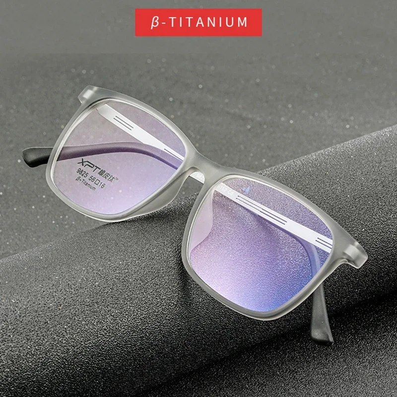 Оправа для очков титановая мужчин и женщин модный аксессуар с полным ободком