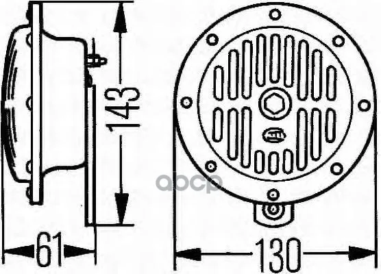 Сигнал Звуковой 310/380гц HELLA арт. 3CB004811042 | Автомобили и мотоциклы