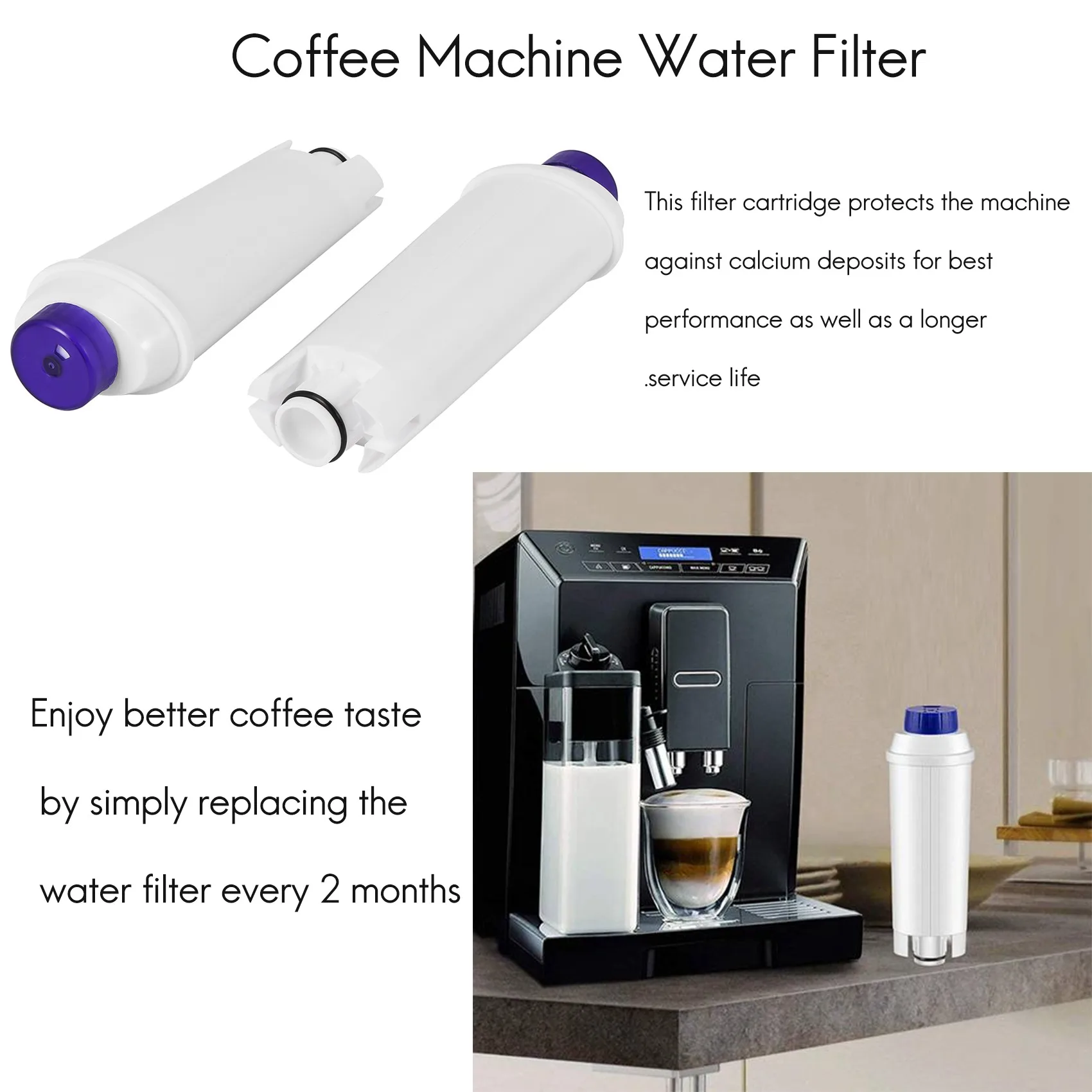 3 упаковки фильтра для воды кофемашины Delonghi DLSC002 сменный фильтрующий картридж с