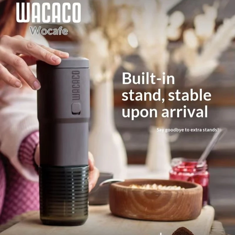Фото Портативная электрическая кофемашина WACACO Pixapresso с питанием от батареи для кемпинга, походов и путешествий на природе. №2