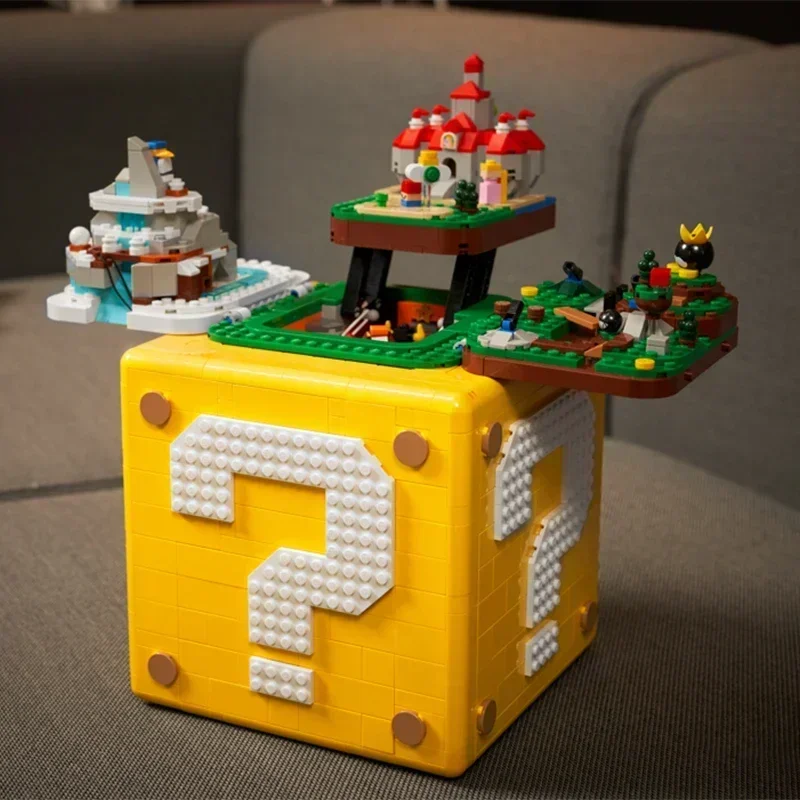 Новый совместимый 71395 64 строительные блоки со знаком вопросов игрушки для