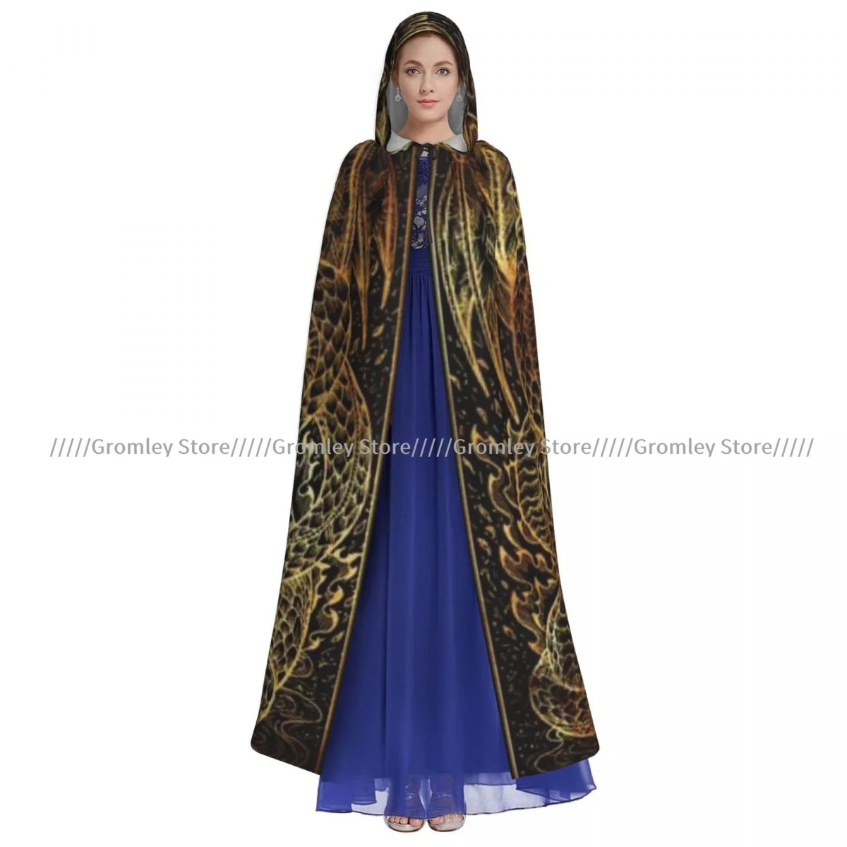 Длинный плащ с капюшоном Witch