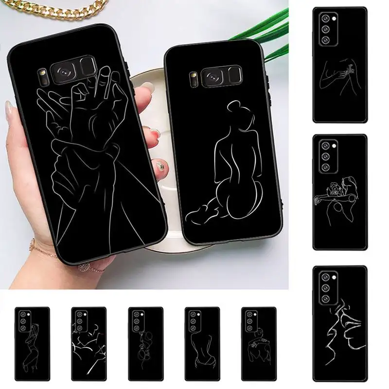 

Minimalist Line Sexy Phone Case For Samsung Galaxy Note 10Pro Note 20ultra note20 note10lite M30S