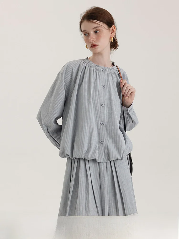 Babymoon a Swing клетчатые рубашки/плиссированная юбка небольшой повседневный комплект