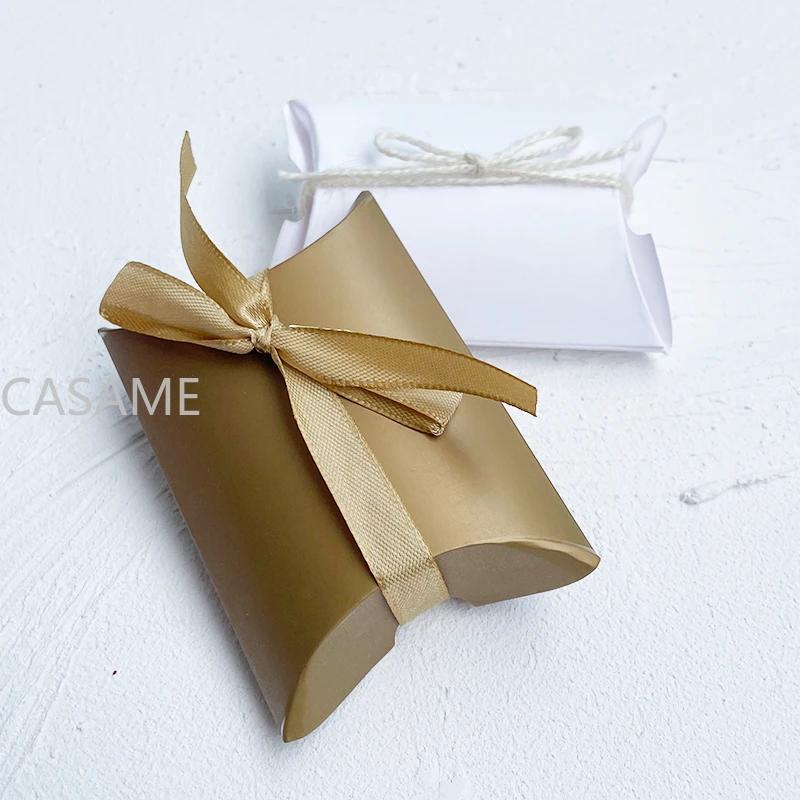 Pillow Boxes Gift Bags Wedding Favors Sugar Case Birthday Party Decor Mariage Decoration