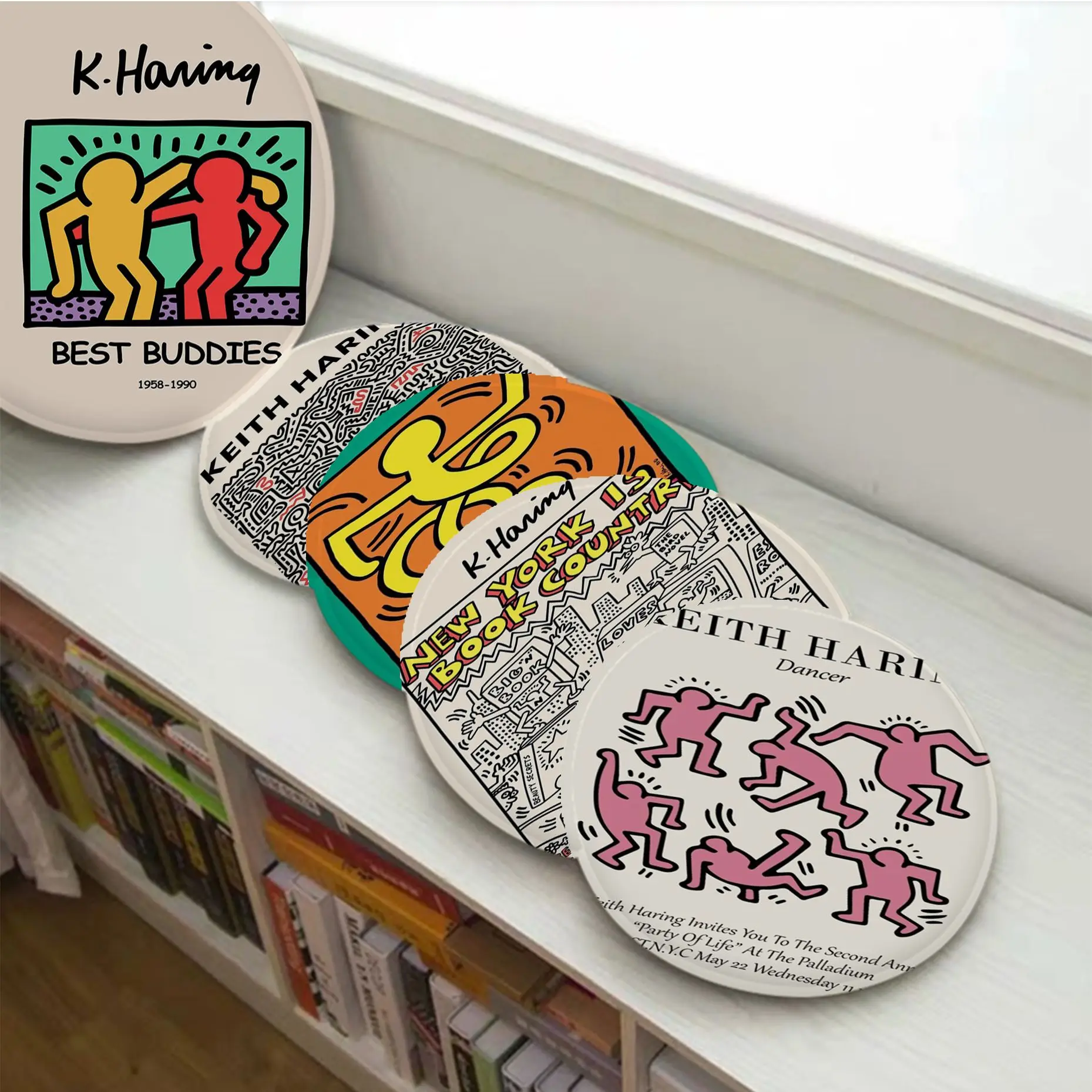 

Keith Art Round Chair Cushion Soft Office Car Seat Comfort Breathable 45x45cm Chair Mat Pad