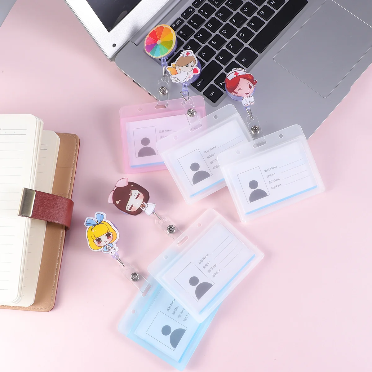 

Badge Holder Id Nurse Worker Holderstag Retractable Name Clipreels Work Case Neck Lanyard Reel Student