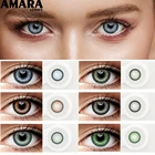 Цветные контактные линзы AMARA ed Eyes, 1 пара, цветные контактные линзы ed для красоты глаз, косметические цветные линзы для глаз, макияж глаз