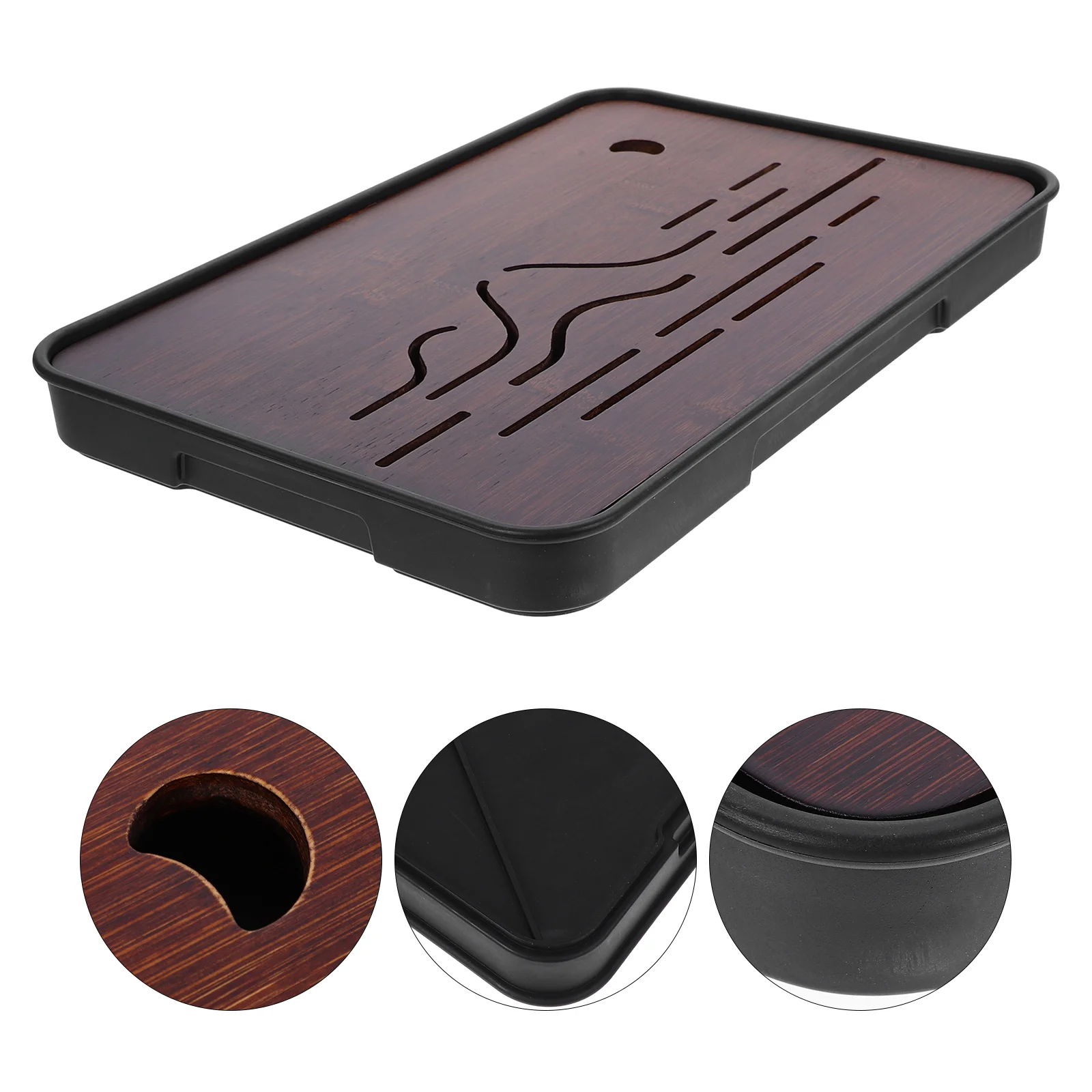 

Water Cup Tray Fruit Serving Party Japanese Tea Table Durable Japanese-style Bamboo Food