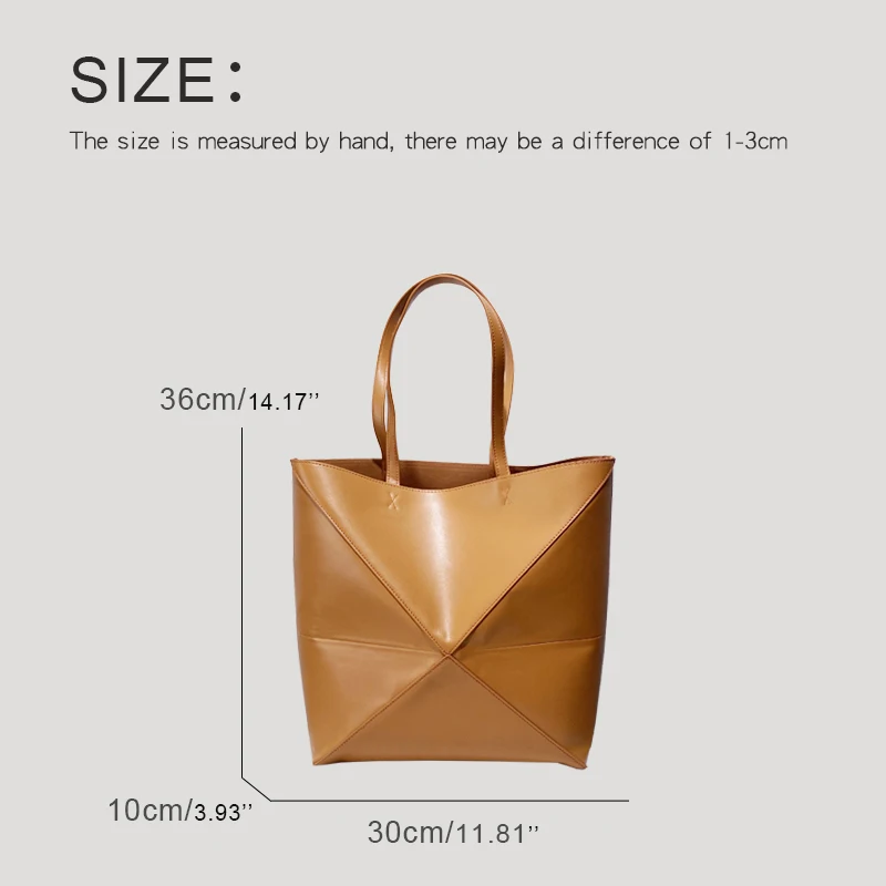 Женская Складная Сумка-тоут из ПУ кожи с верхней ручкой