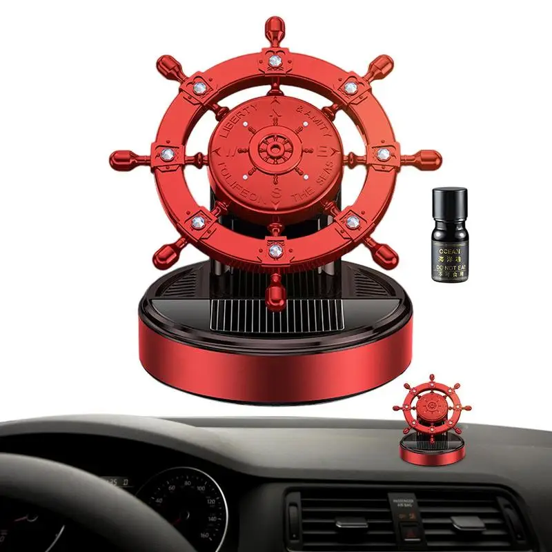 

Solar Powered Rotary Rudder Aromatherapy Car Diffusers Auto Essential Oils Diffuser Car Perfume For Vehicle Offices Home Bedroom