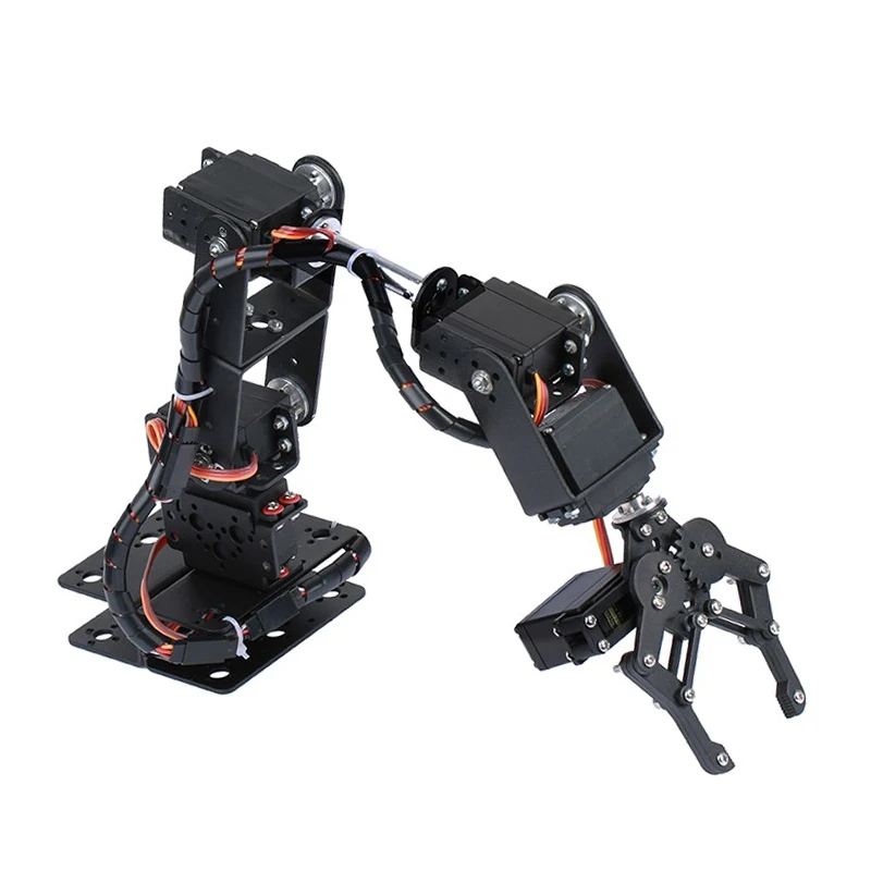 360 Degrees 6 DOF Robot Metal Alloy Mechanical Arm Claw Kit MG996R for Arduino Robotics Kit Educational Ps2 Programmable Toys