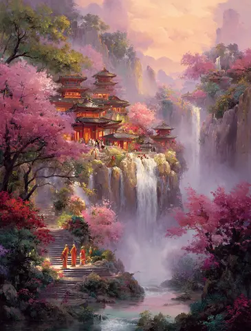 PhotoCustom Картина по номерам "Ландскейп", акрил на холсте