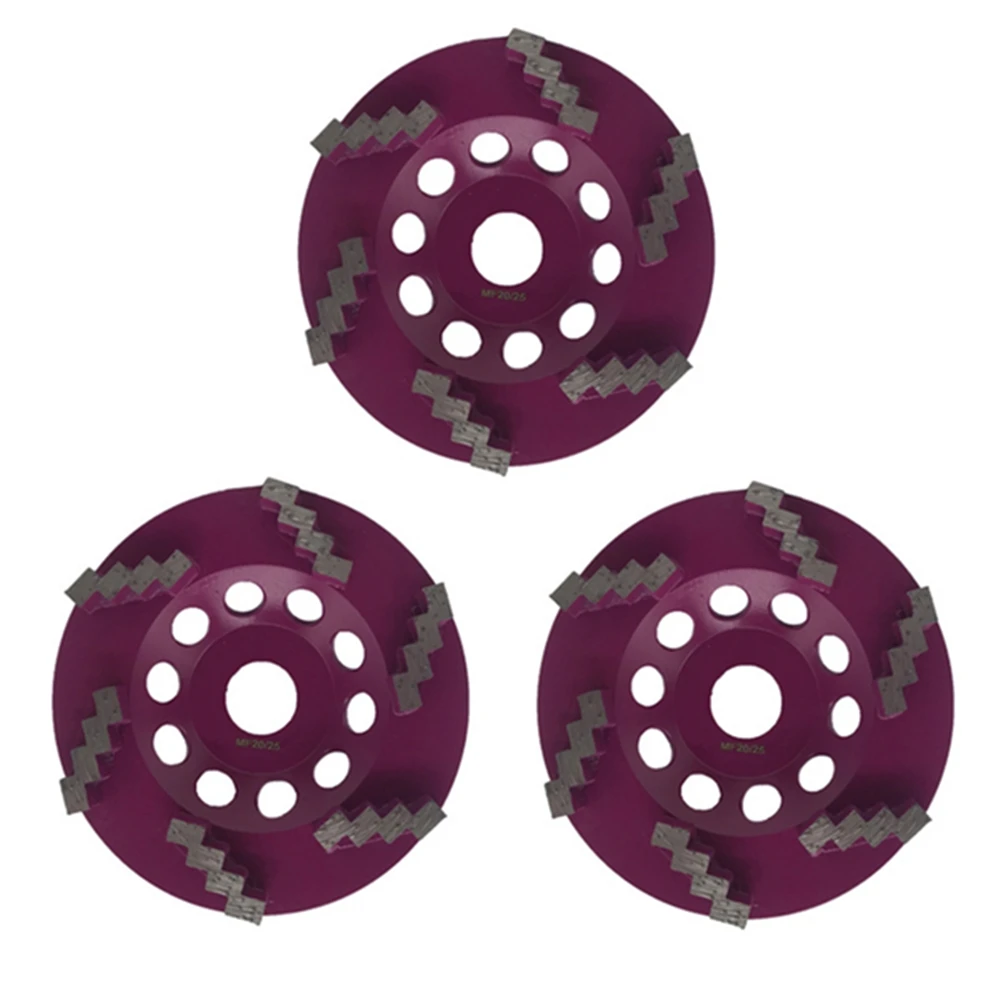 6 сегментов зигзага GD88 алмазный шлифовальный диск d125мм 5 дюймов верхний