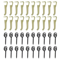 40pcs carp fishing tackle kit including safety lock pin screw quick change swivels anti tangle sleeves