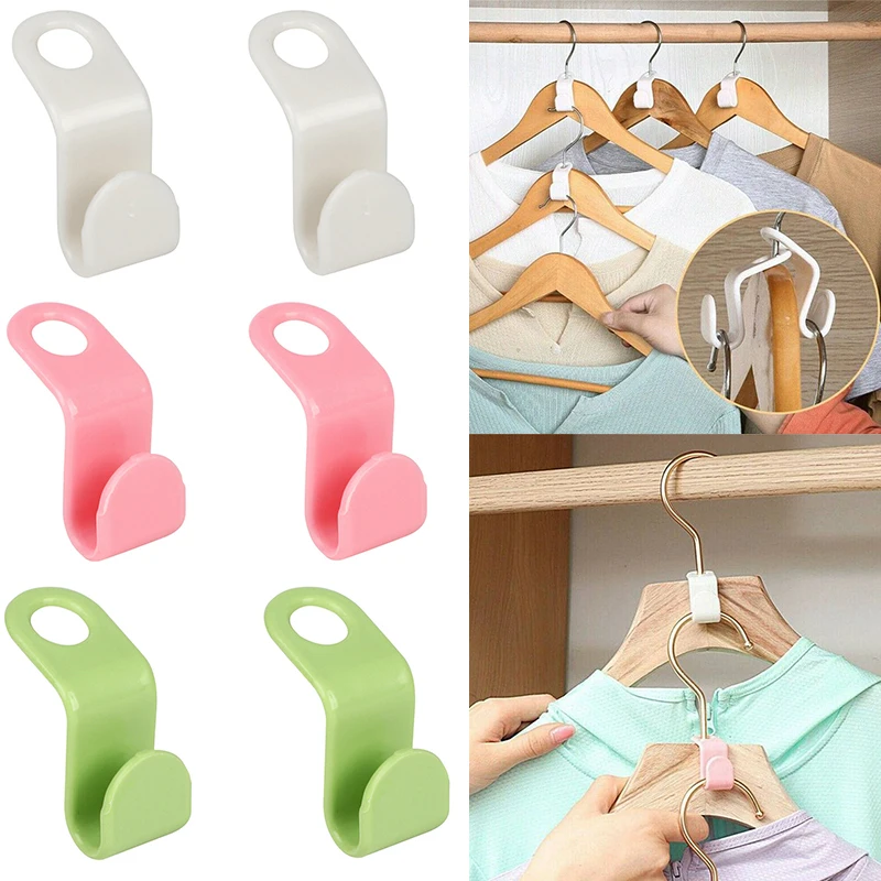 

Clothes Hanger Space Saving Closet Clip convenient Connector Hooks Cascading