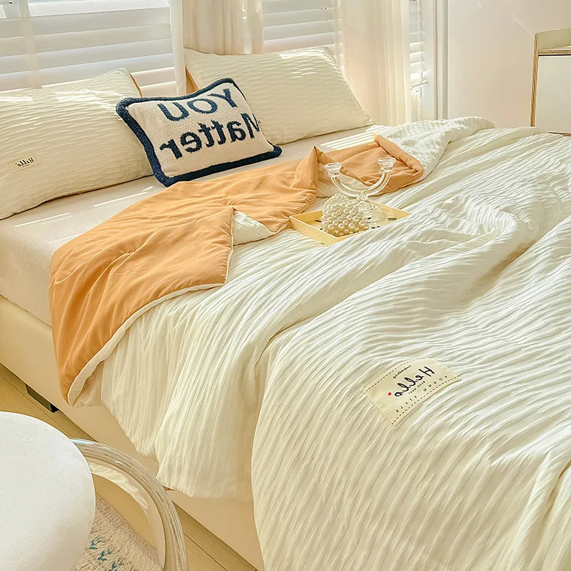 

Стеганое одеяло из промытого хлопка, корейский стиль