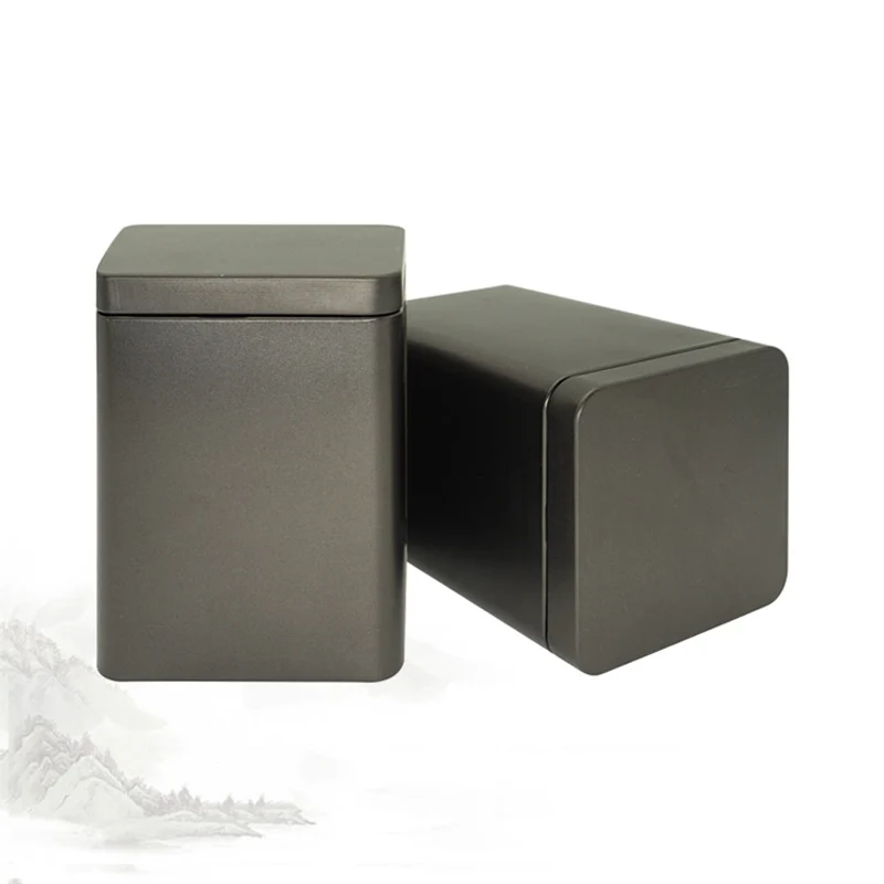 Купить 6 шт. 8*8*11 см чайные банки квадратная металлическая коробка для хранения Чехол маленькие жестяные банки для еды шоколадные конфеты запечатан...