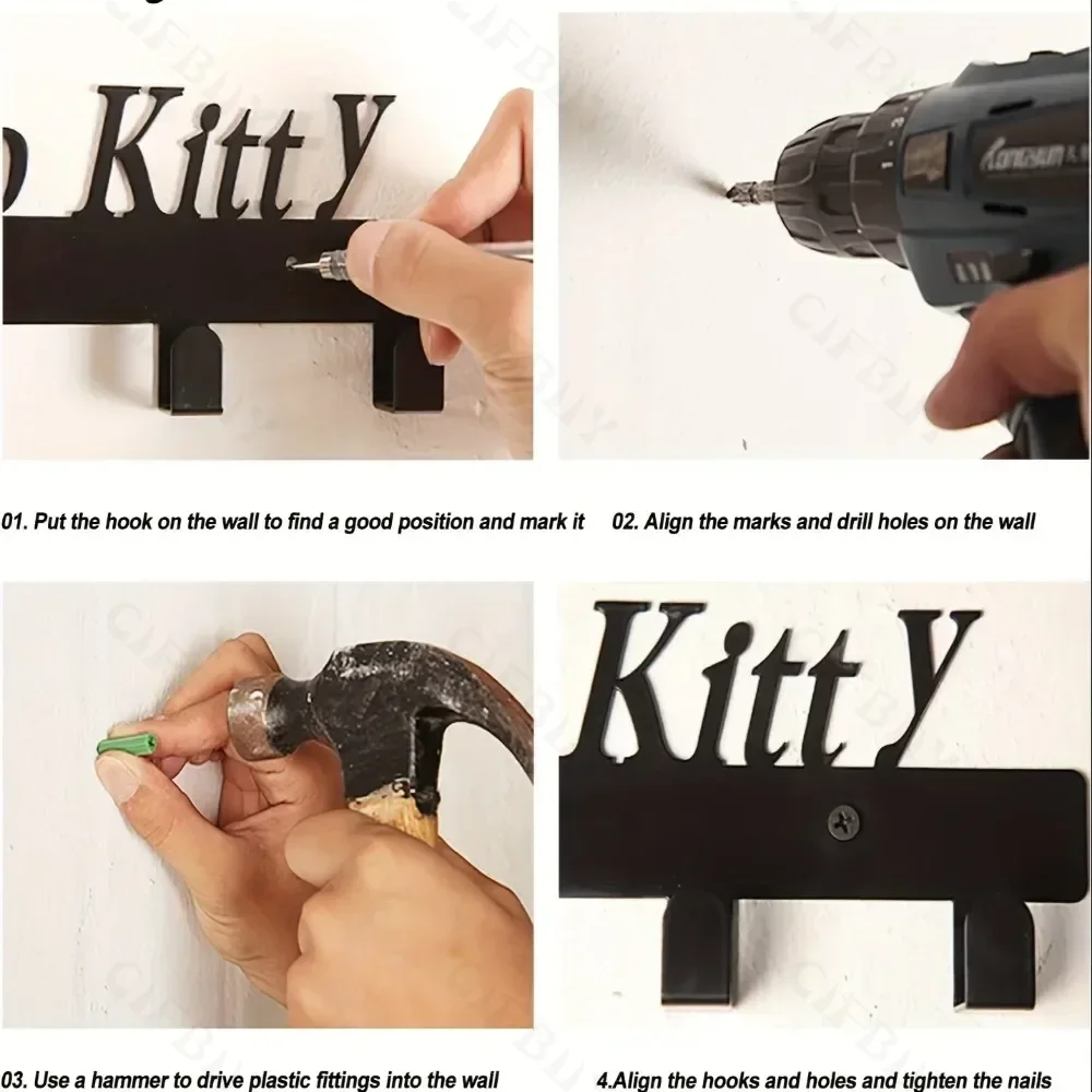 Металлический держатель для ключей Ковбойский кактус — съемные настенные