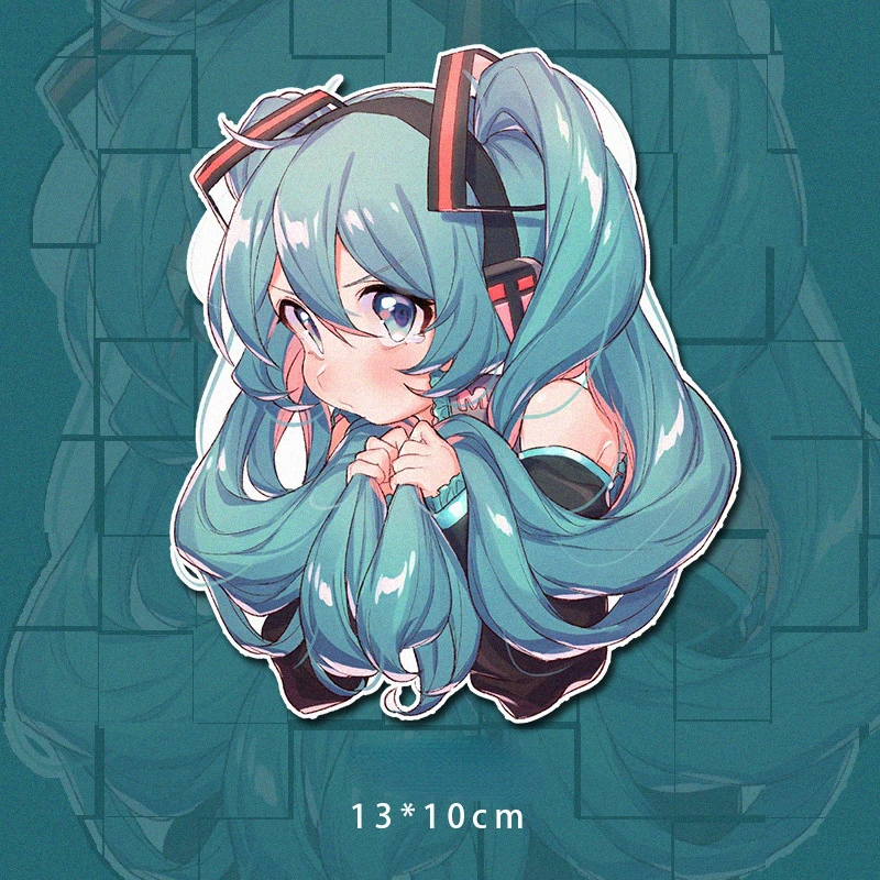 

Hatsune Miku Two-dimensional Cartoon Car Stickers Personality Decorative Stickers Scratches Cover Luggage Water Proof Miku