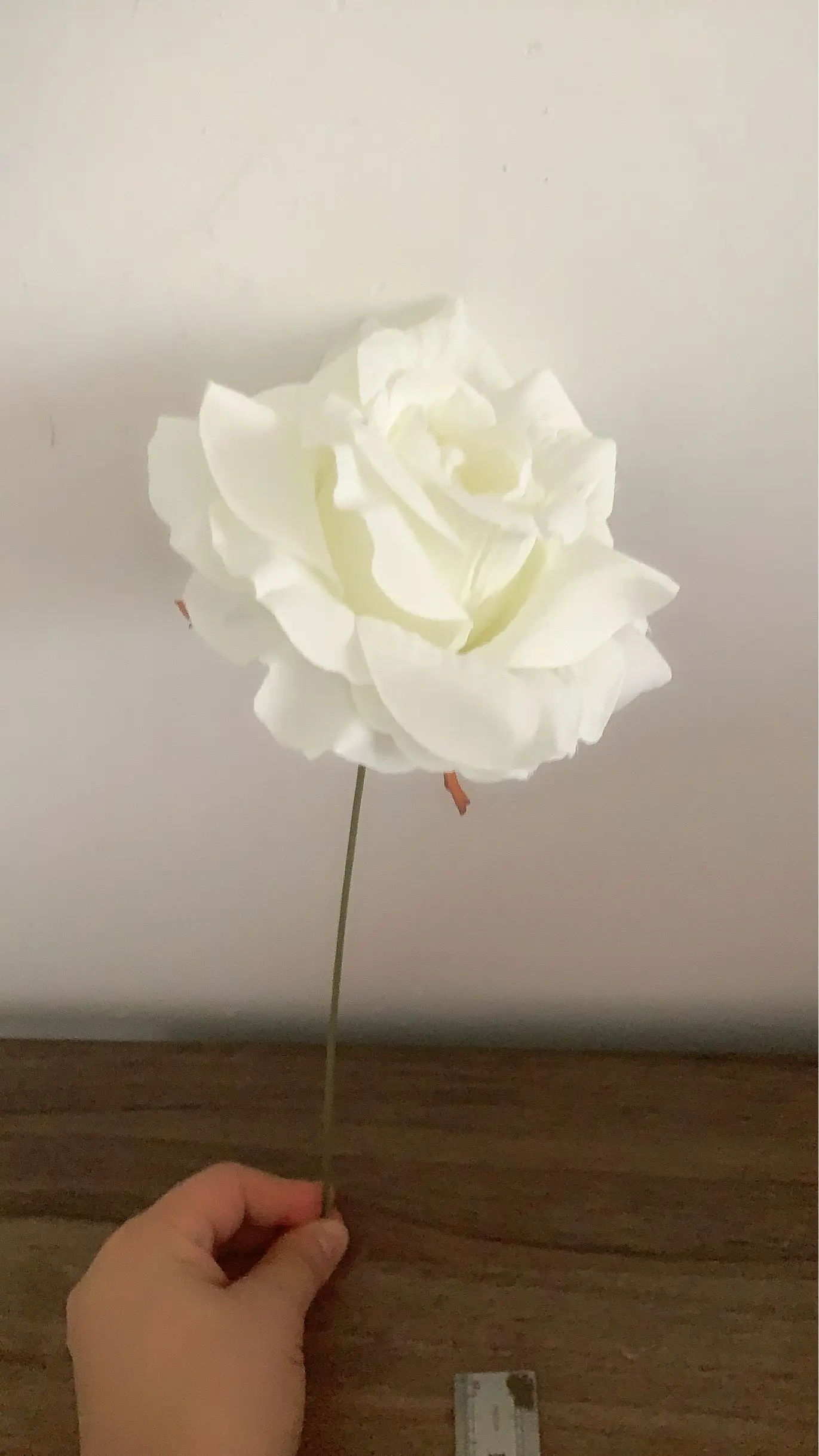 Искусственный цветок бежевый слоновая кость винтажная роза большой размер Роза