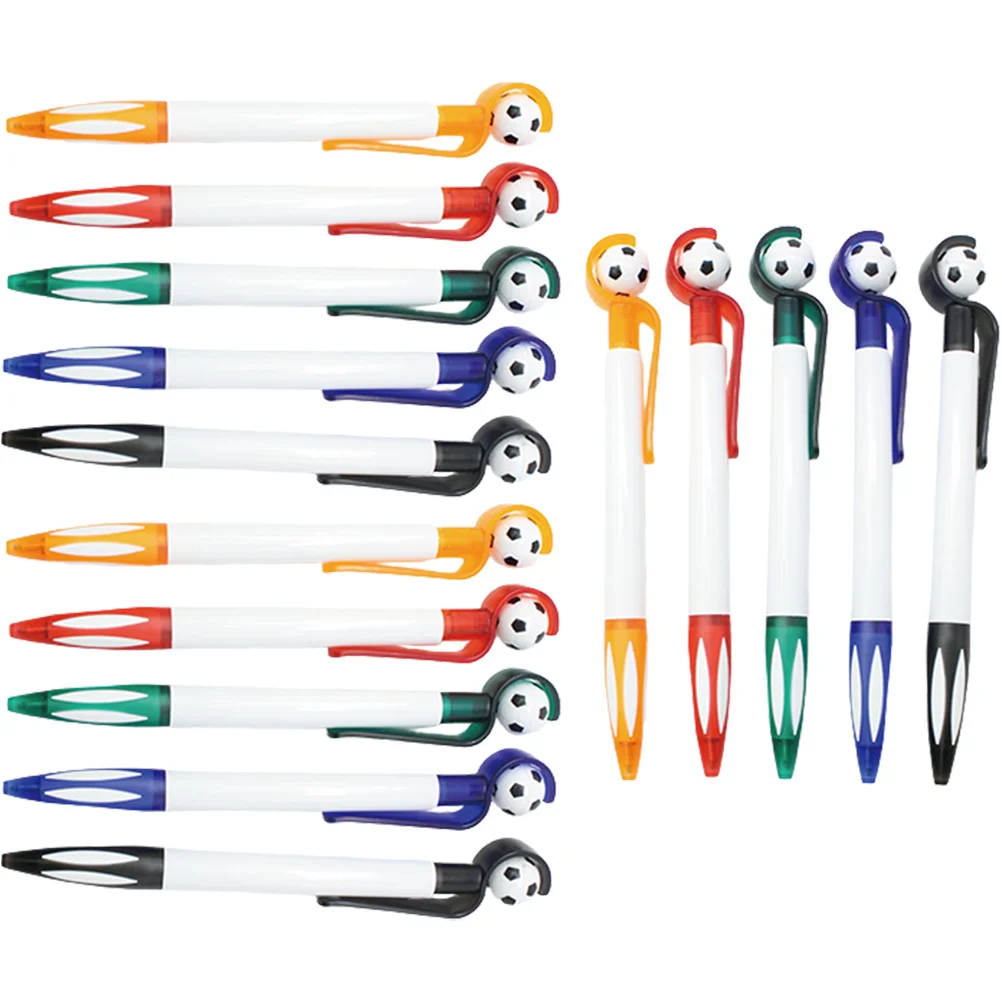 

15 Pcs Football Ballpoint Pen Children Pens Office Supplies Gift Gel Kids Students Stationery Plastic Soccer Goodie Bag Favors