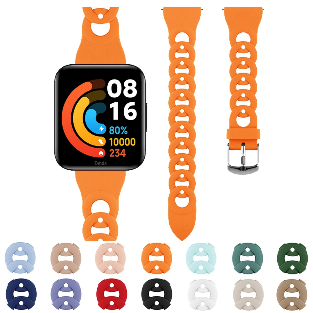 

20 мм 22 мм силиконовый спортивный ремешок для Realme Watch S Pro Band Realme Watch 2 Pro сменные браслеты мягкий тонкий пояс аксессуары