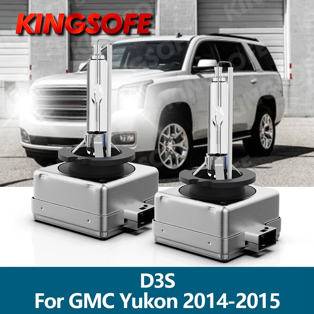 KINGSOFE 2 шт. ксеноновые HID D3S фары 12 в 35 Вт 3800LM Автомобильная Лампа 6000K белые Автомобильные фары для GMC Yukon 2014 2015
