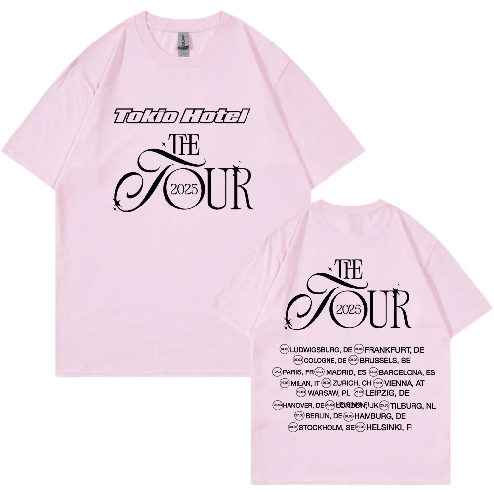 Футболки Tokio Hotel 2025 Tour Merch немецкая рок-группа хип-хоп панк-футболка для мужчин и