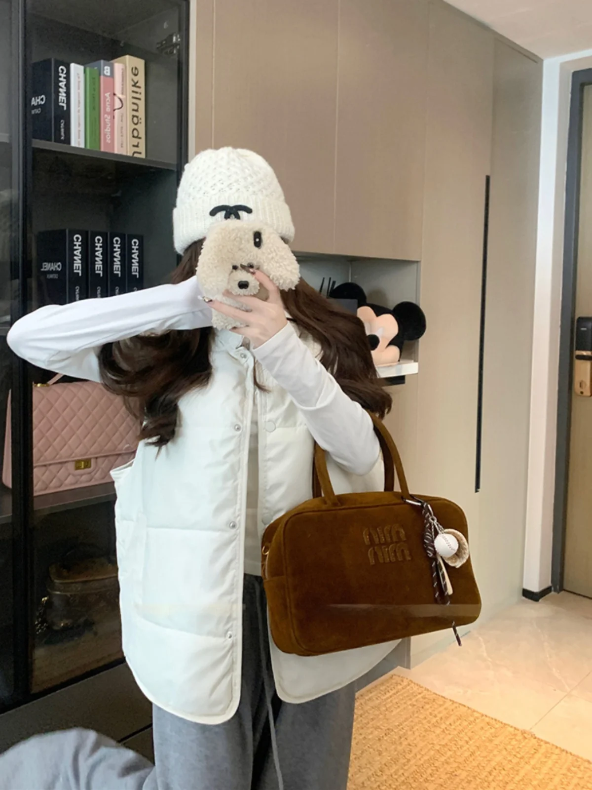 Корейская серия теплая куртка с хлопковой подкладкой жилет верхняя одежда