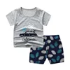 Newborn Baby Boys Girls Cartoon 100% Cotton Kids T-shirts Sets Summer Infant Short Sleeve Children Tracksuit Sports Clothes Sets 6