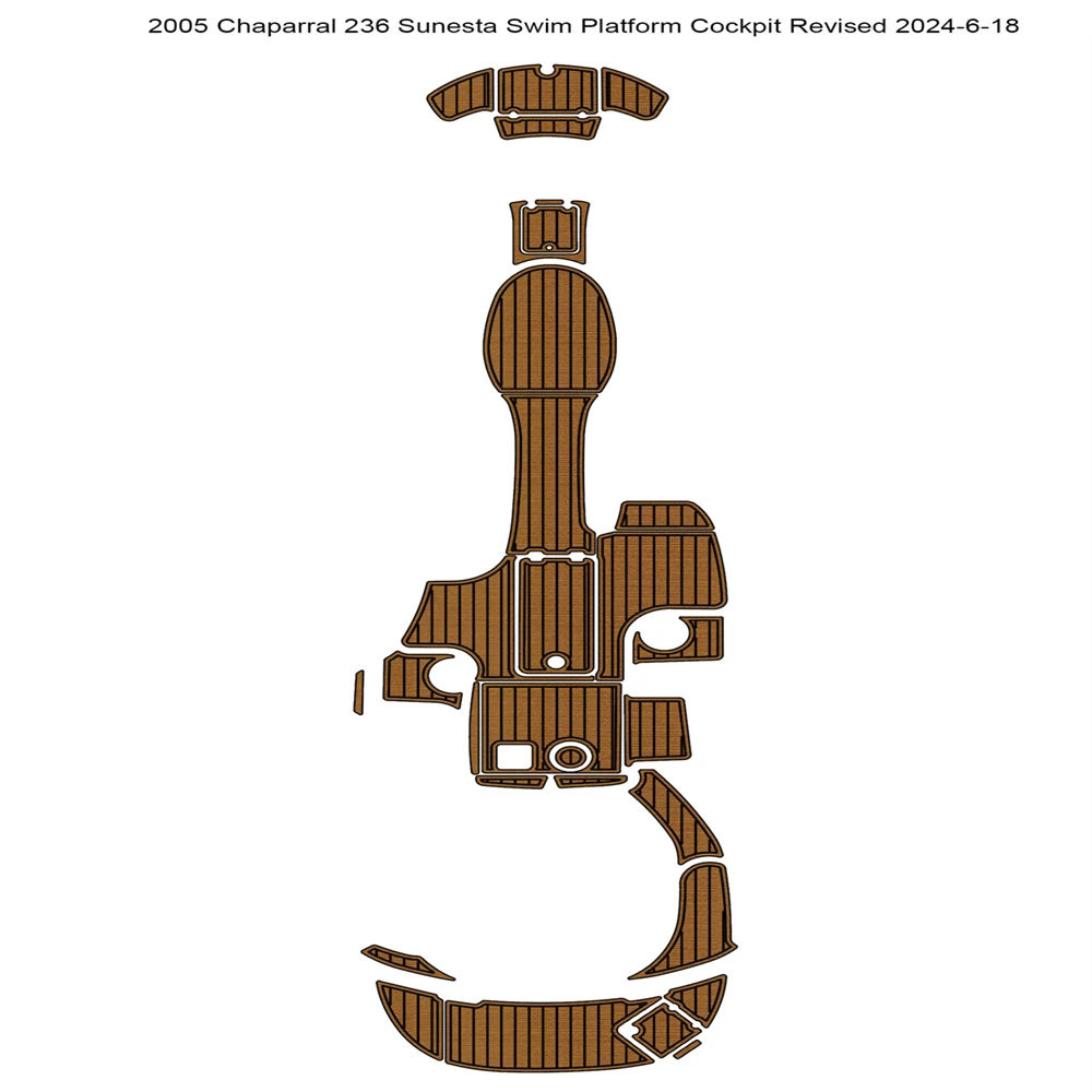2005 Chaparral 236 Платформа для плавания Sunesta кокпит лук лодка пена EVA напольный коврик