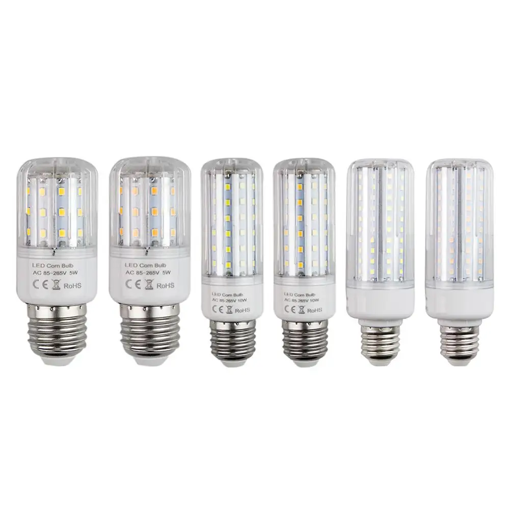 

5W 10W 15W 45 75 120 LED E27 Corn Bulb 85-265V LED Lamp Warehouse Lighting High CRI Efficiency Lifelong Energy Saving
