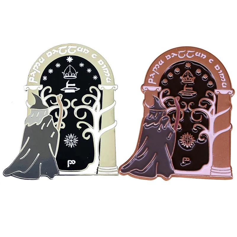 

WIZARD THE DOORS OF DURIN Brooches Enamel Pin Brooch Badge Lapel Pins Hard Metal Alloy Jacket Decoration Ornaments Jewelry