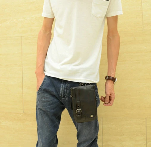 Black Fanny Pack Waist Bag for Men Sling Bag Mini Men Chest Bag for Men Small Cigarette Pack Small Backpack Shoulder Messenger