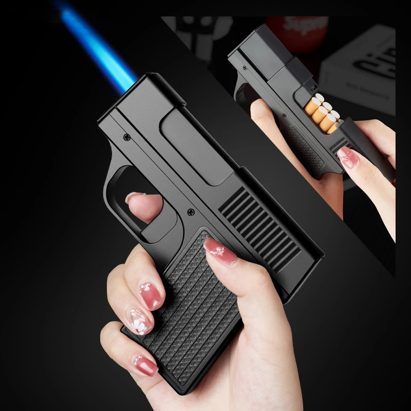 Butane Gas Lighter Welding Gun Windproof Cigar Lighter Men's Gift