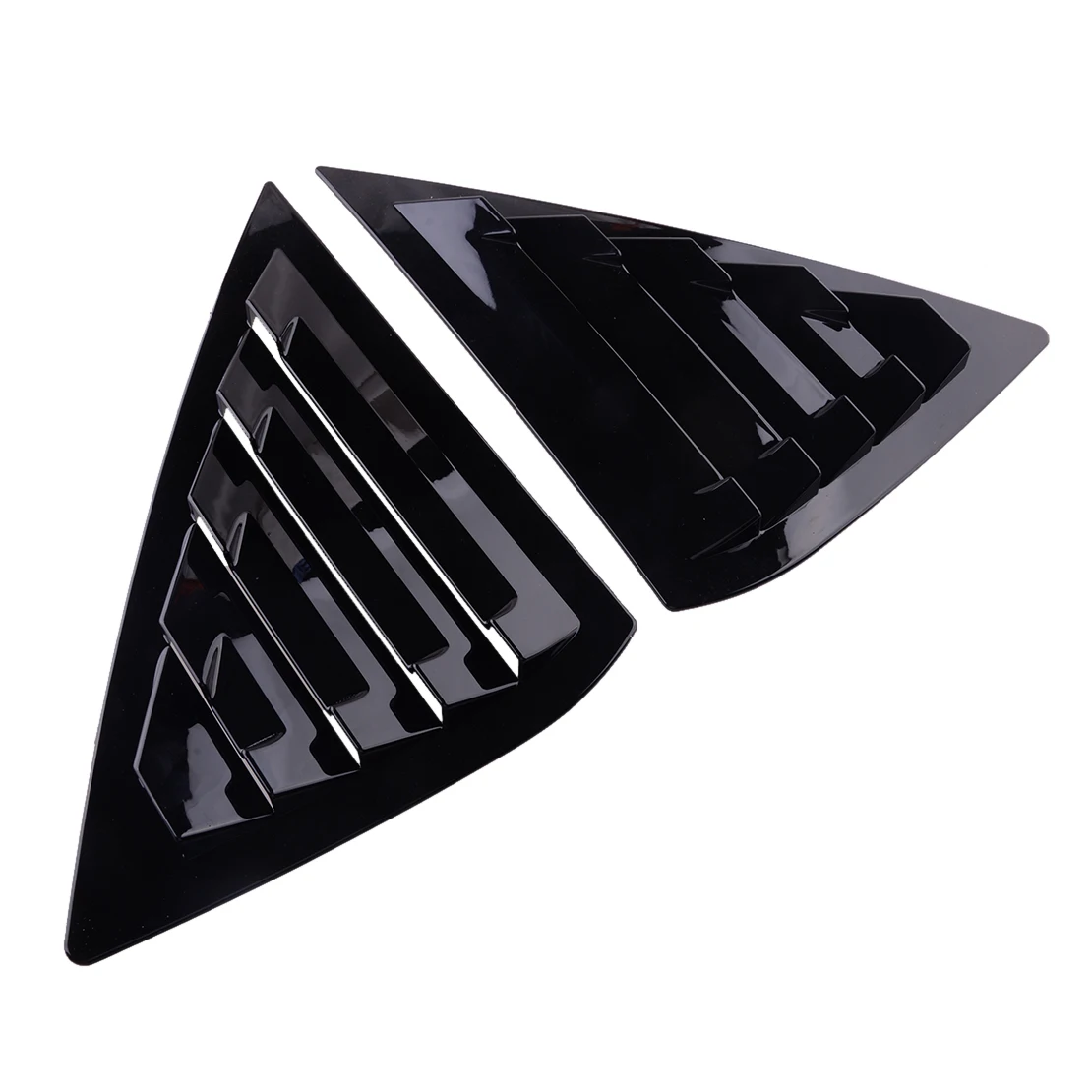 

1 Pair Car Rear Window Louver Vent Cover Scoop Shutter Vent Trim Decor Glossy Black fit for Nissan Sentra Sedan 2019-2014 2013