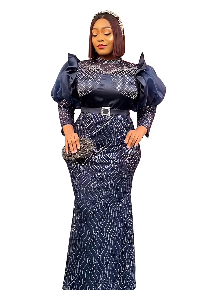 

Платье женское вечернее длинное с блестками, батальных размеров