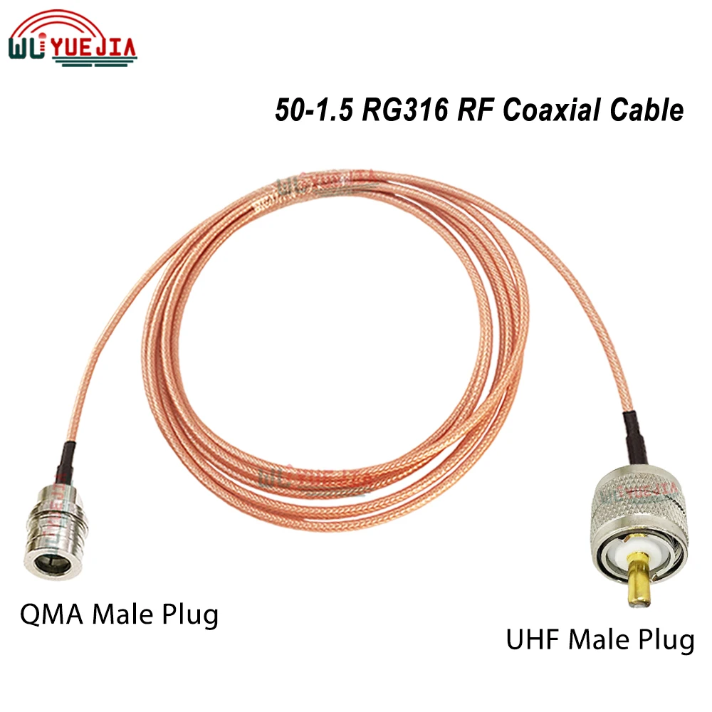 Кабель RG-316 Переборка QMA Femae / Male to UHF или Female Jack Адаптер SO239 PL259 Разъем 50-1 5 RF