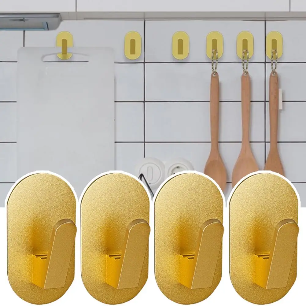 

4 шт./комплект, настенные крючки из алюминиевого сплава