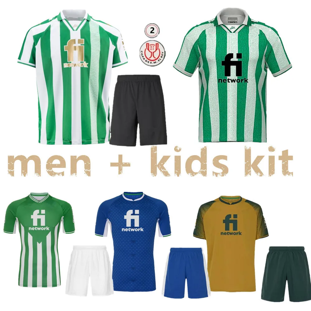 

2021-22 JOAQUIN FEKIR jersey kits Betis Final Copa del Rey 2022 Camiseta de futbol Men + Kids football shirt