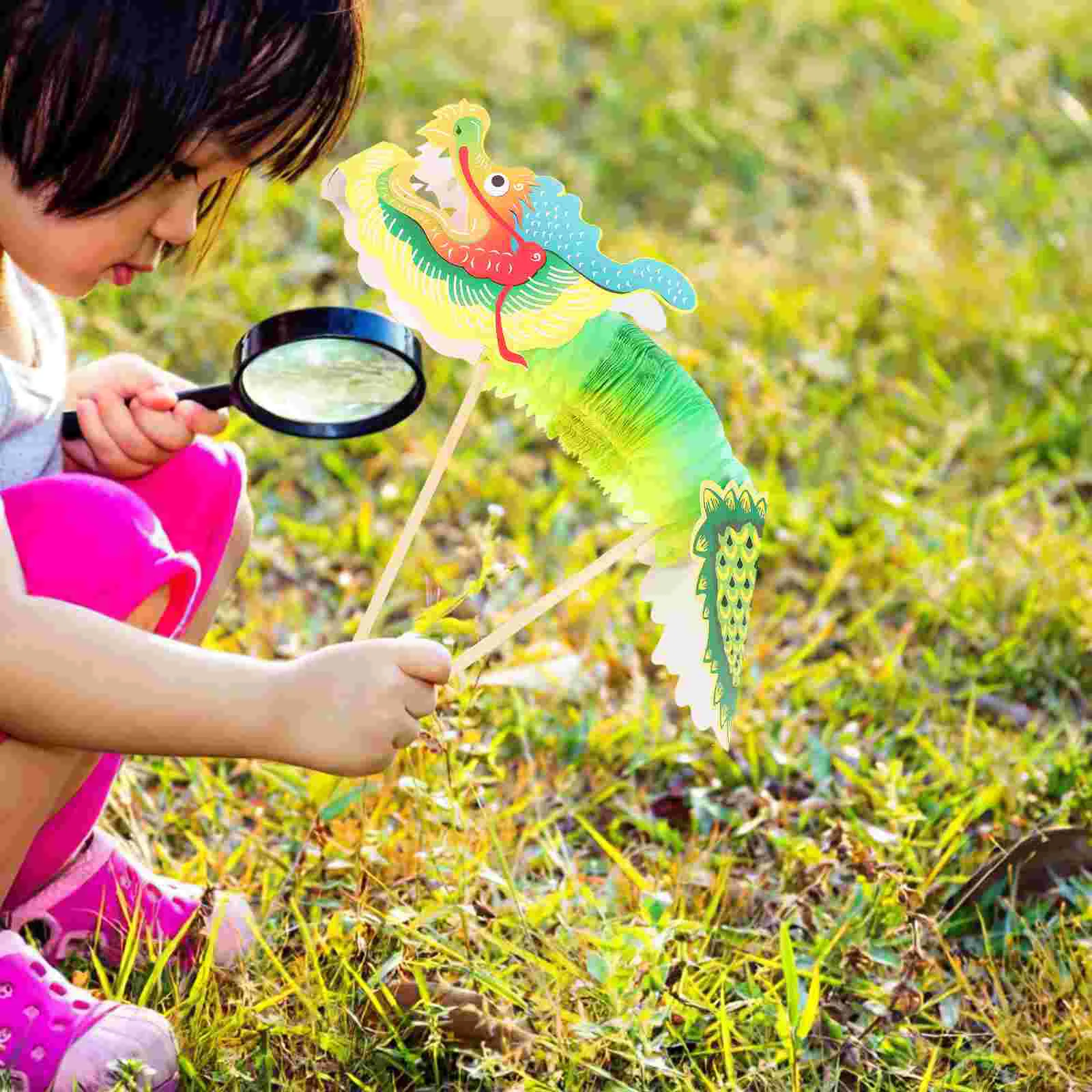 

5Pcs Spring Festival Paper Dragon Chinese Style New Year DIY Paper Dragon Ornament