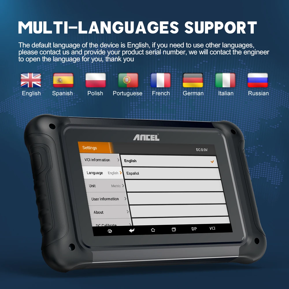 Коррекция пробега ANCEL DP500 для автомобиля сканер OBD2 программатор ключей чип EEPROM